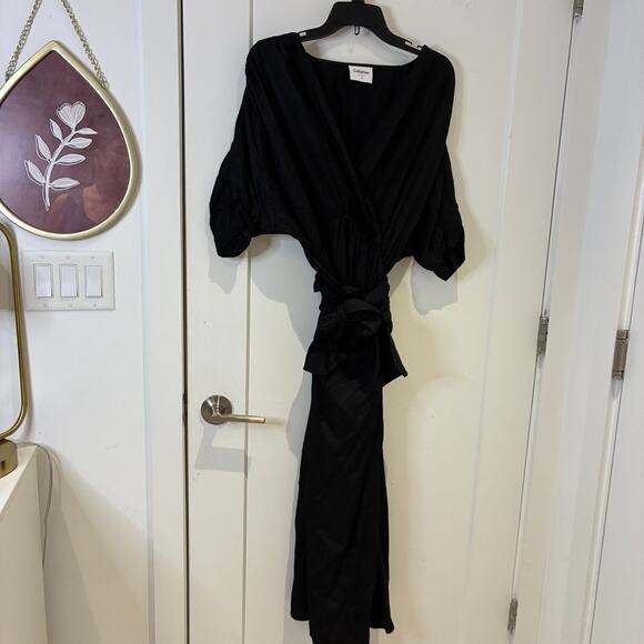 NWT Callahan x Revolve Black Dolman Sleeve Sami Midi Dress Sz Small - Picture 2 of 11